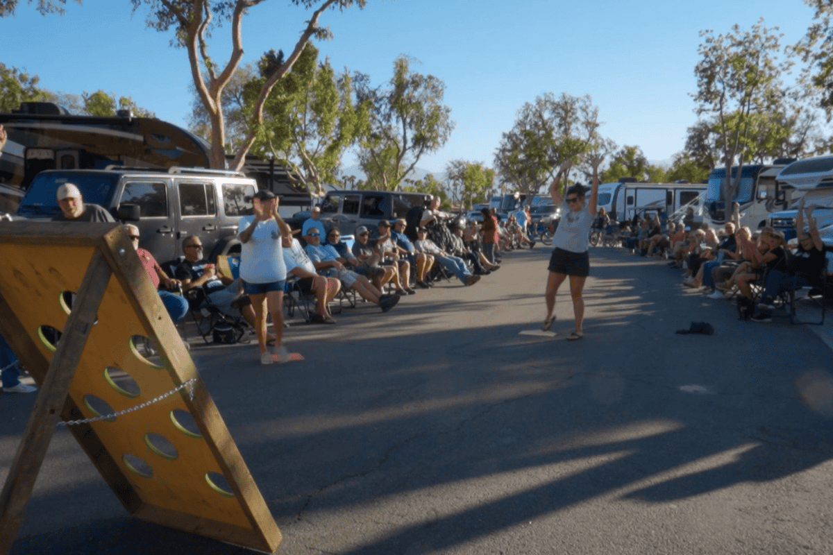 Rally group at Emerald Desert RV Resort