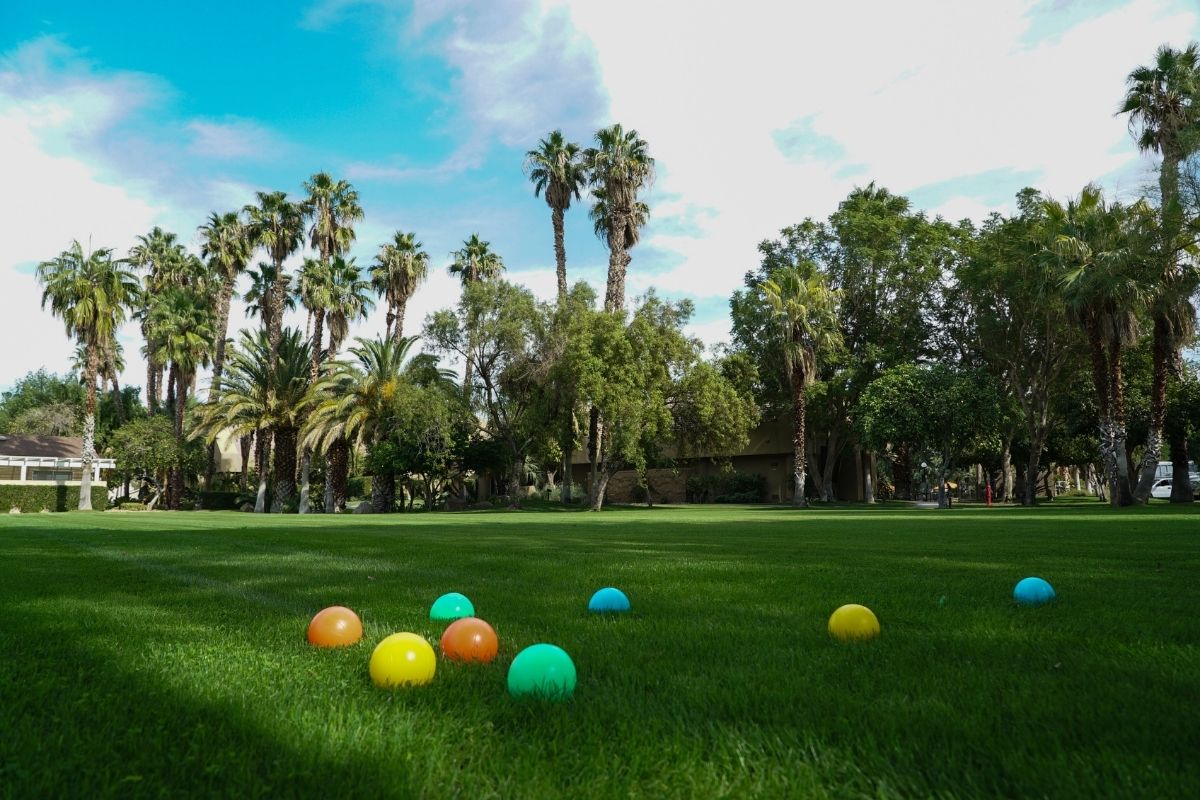 Outdoor activities at Emerald Desert RV Resort